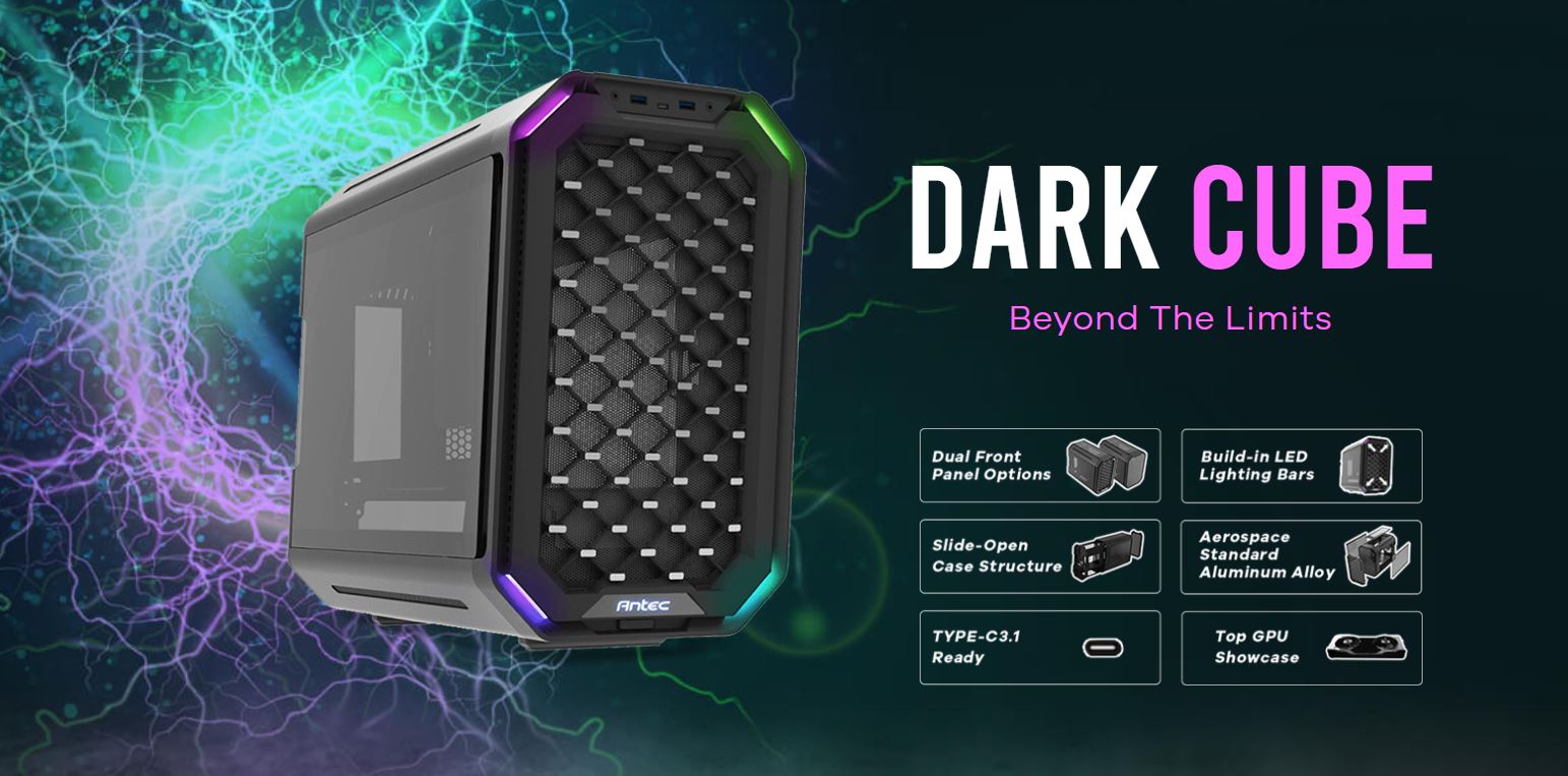 Gaming DesktopAntec Dark Cube M-ATX Gaming DesktopAntec Dark Cube M-ATX